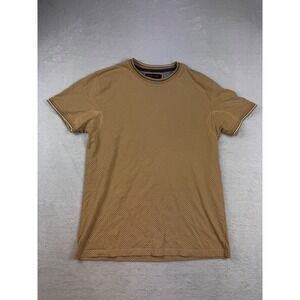 Nickel & Iron New York Mens Medium Tan Geometric Print Short Sleeve T-Shirt